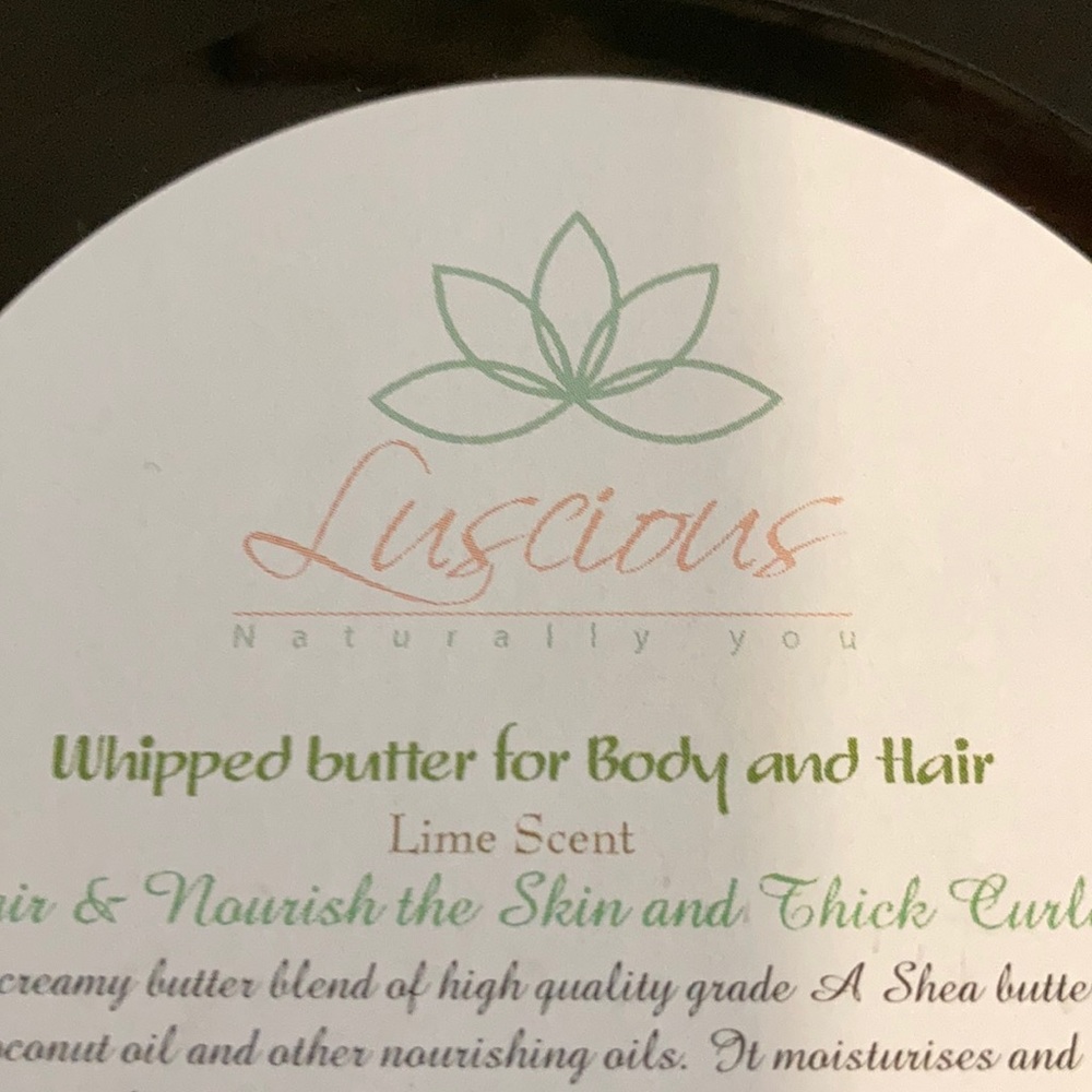 Whipped butter for body and Hair.
